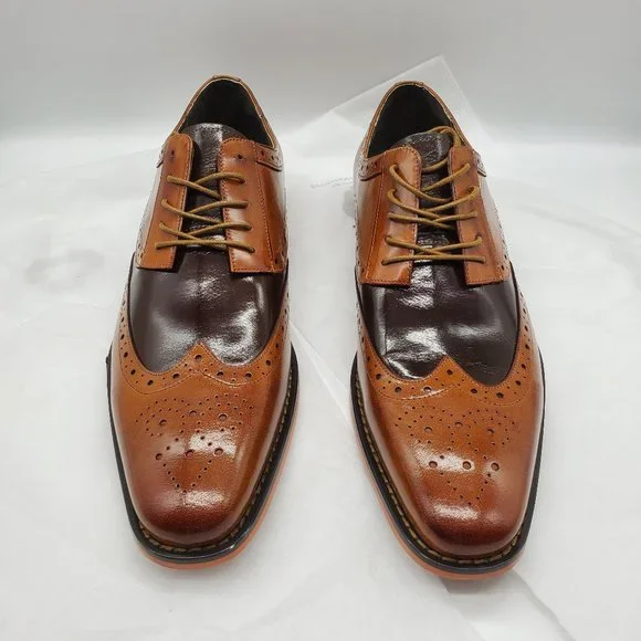 Stacy Adam’s Tinsley Wingtop Lace Up Oxford Tan/Brown Size:11.5 TINSLEY WINGTIP Tan – TGS Theme Development main image 4